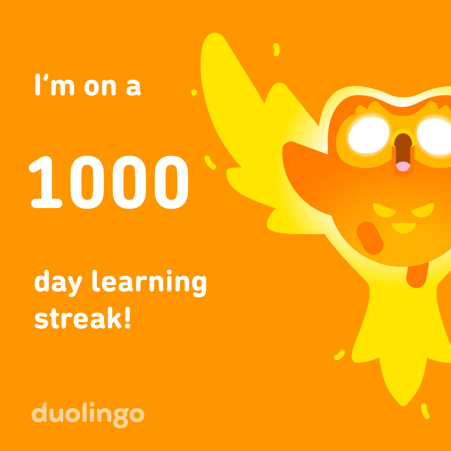 Screenshot of my 1,000-day achievement